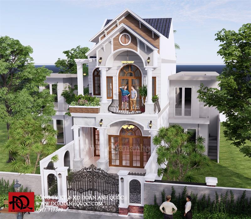 Công ty TNHH Kiến trúc Xây dựng Đoàn Anh Quốc - TOP 4 mẫu nhà phố tân cổ điển sang trọng dẫn đầu xu hướng 